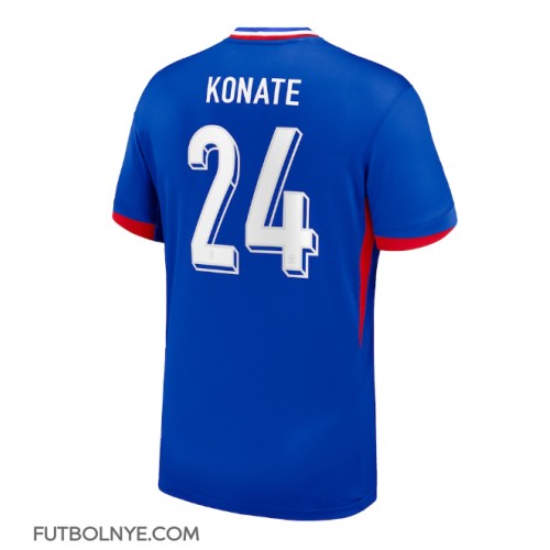 Camiseta Francia Ibrahima Konate #24 Primera Equipación Eurocopa 2024 manga corta